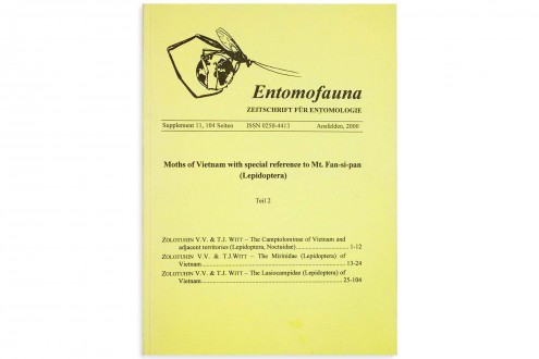 Entomofauna. Moths of Vietham with special reference to Mt. Fan-si-pan (Lepidoptera). Teil 2